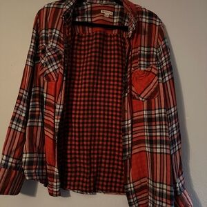 Red Plaid Women's Shirt